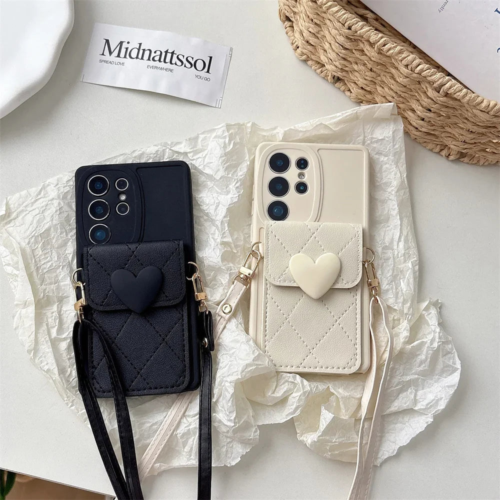 Crossbody Wallet Phone Case for Samsung