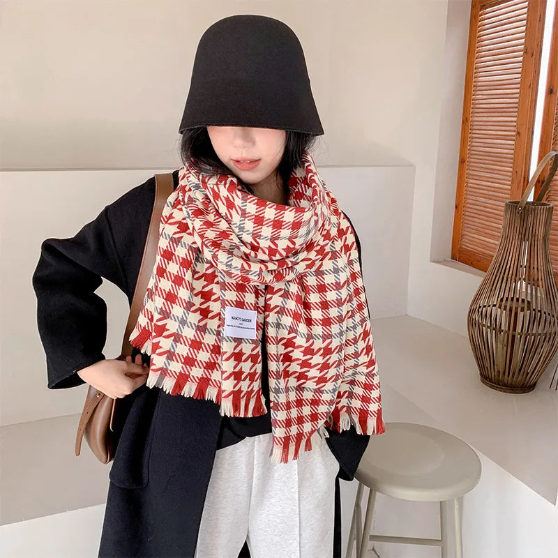 New Spliced Houndstooth Scarf