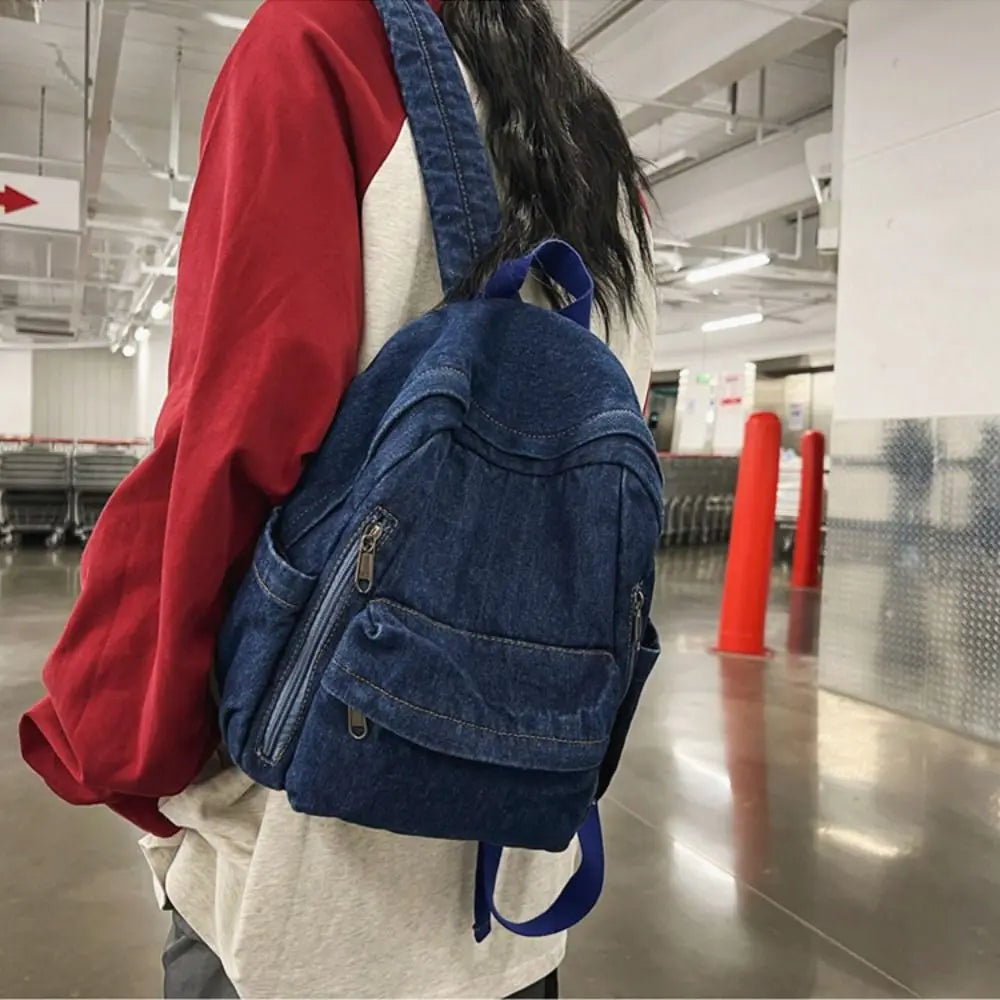 Casual Denim Backpack