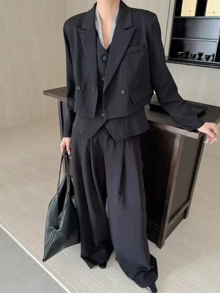 KWTX Wide Leg Pants Suit