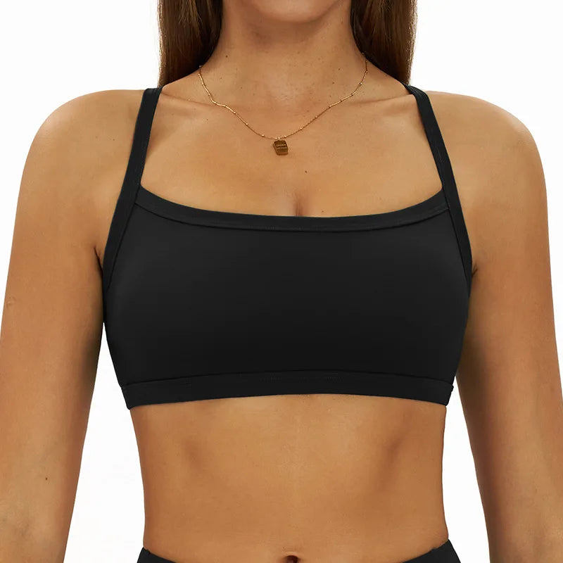 Adjustable Shoulder Strap Sports Bra