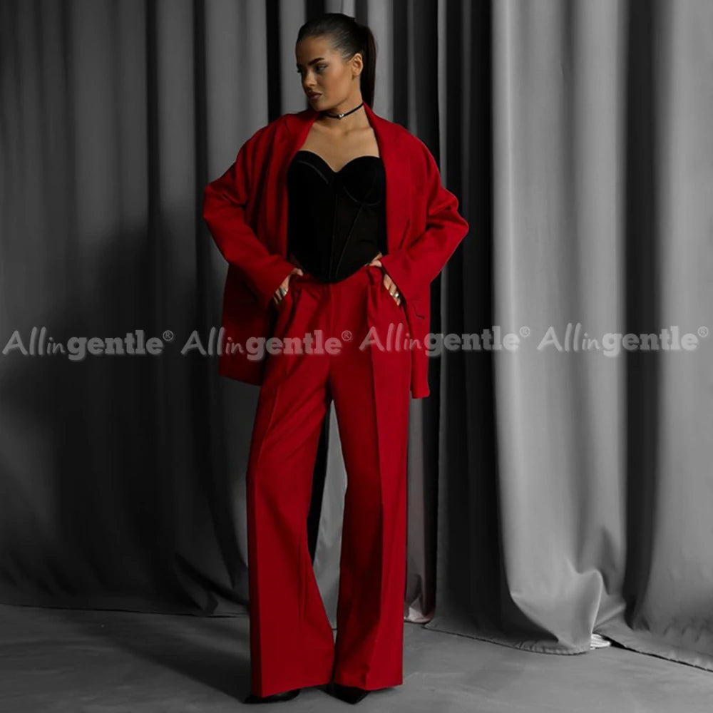 Loose Fit Single-Breasted Suit