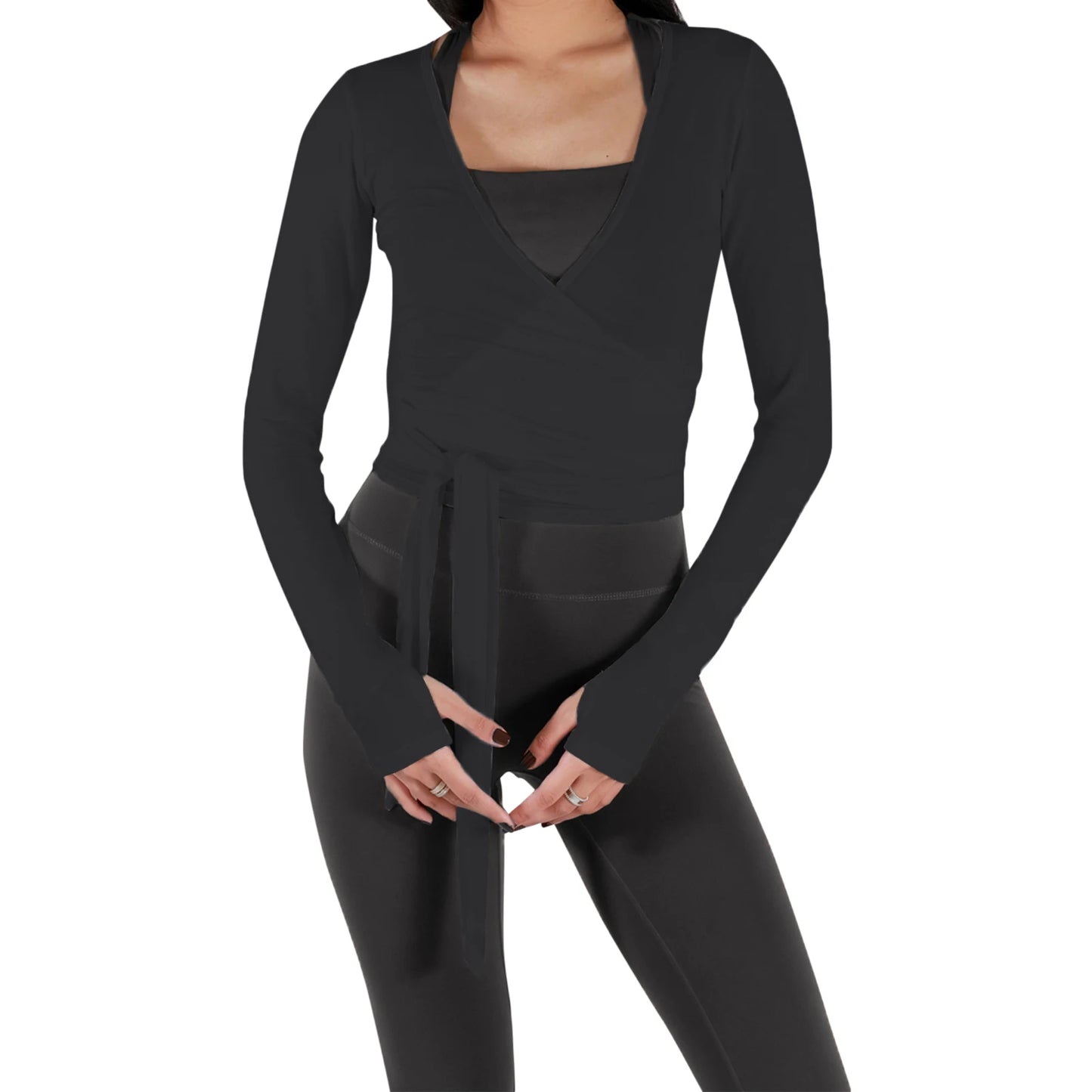 Ballet Long Sleeve Wrap Top