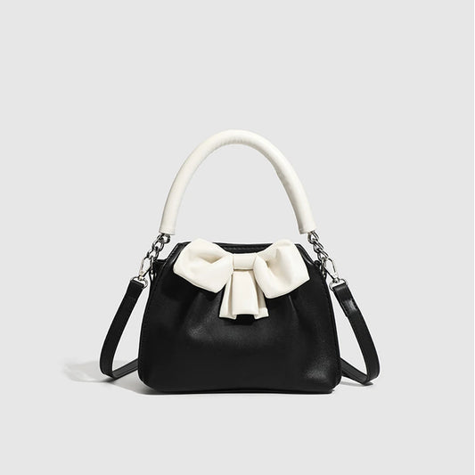 Black and White Bow Handbag
