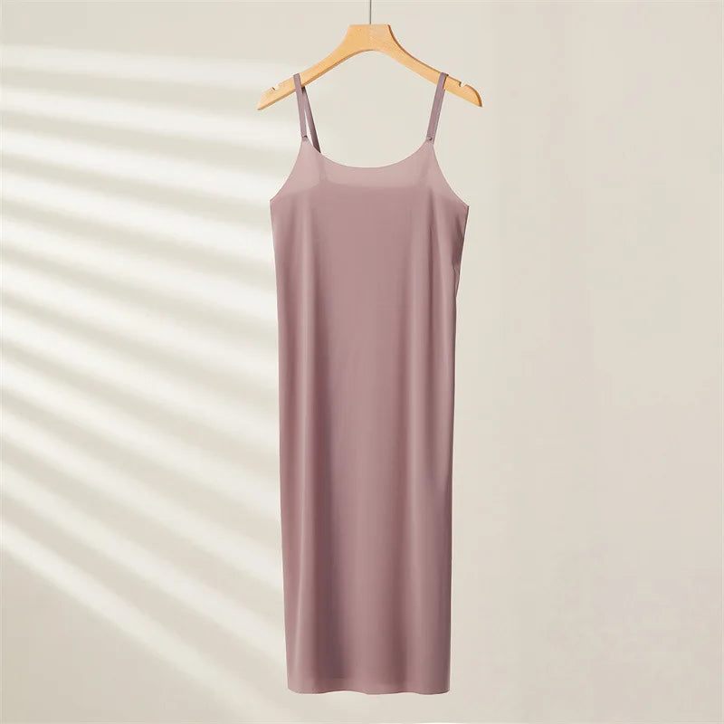 Ultrathin Ice Silk Long Nightdress