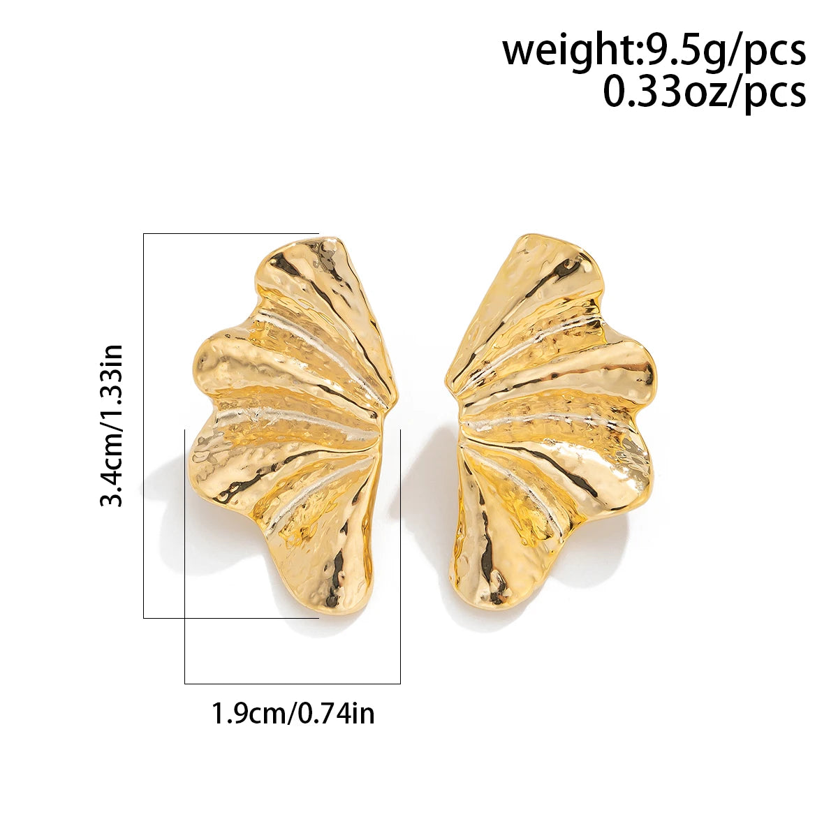 Maple Leaf Stud Earrings