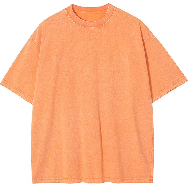 Retro Heavyweight Solid Color T-shirt