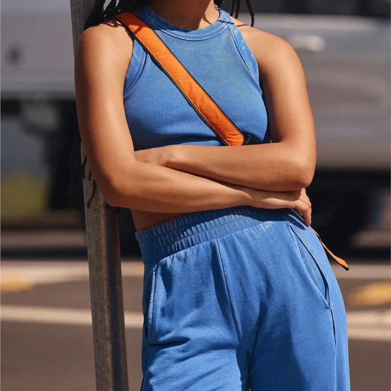 Crop Top and Sweatpants Set