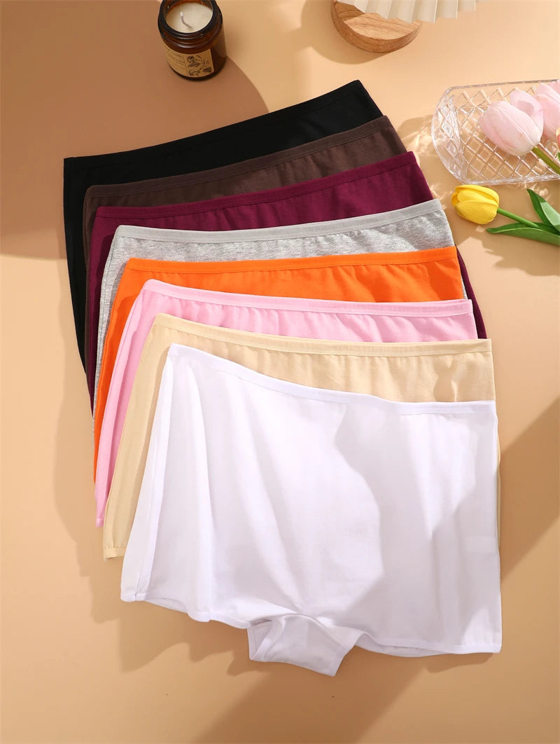 Cotton Seamless Solid Color Briefs