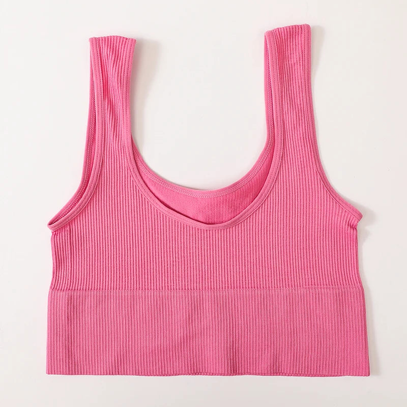 Ribbed Crop Top Bra