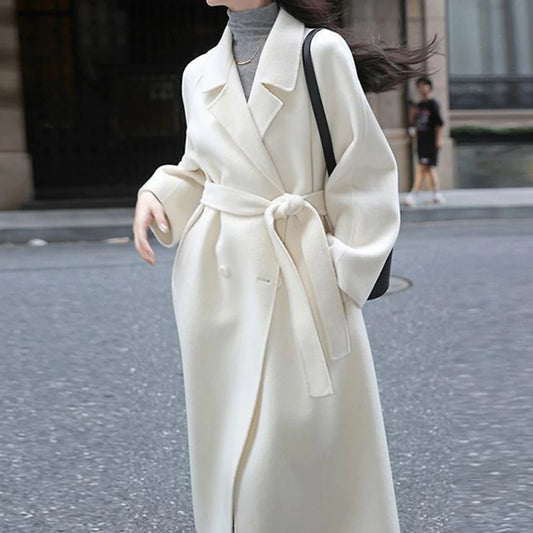 Long Wool Belted Coat