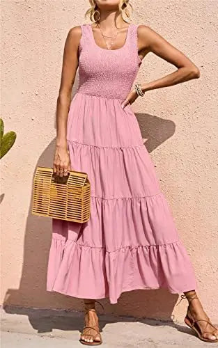 Solid Casual Maxi Dress