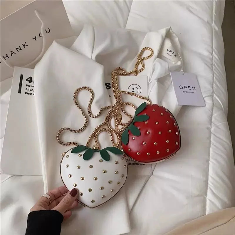 Mini Heart Shaped Strawberry Bag