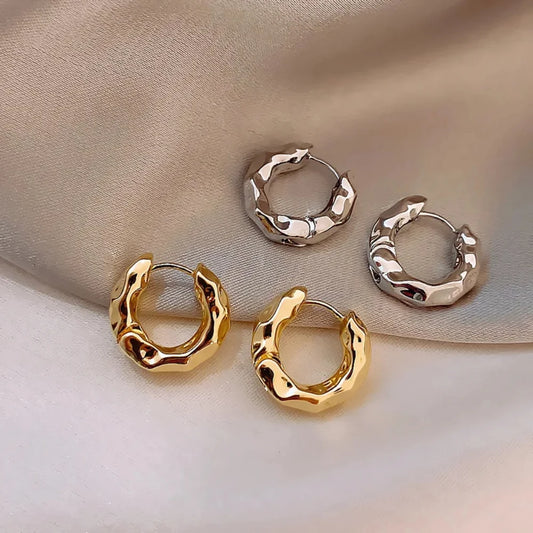 Mariasz Gold Circle Earrings