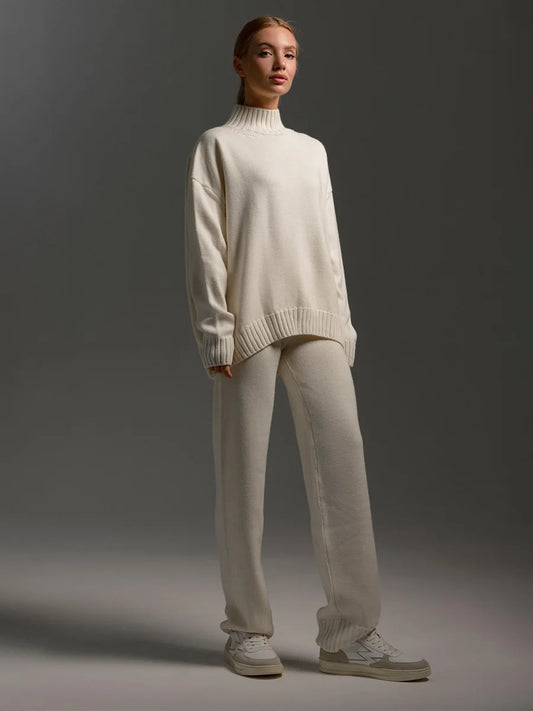 Loose Knit Pullover Sweater Set