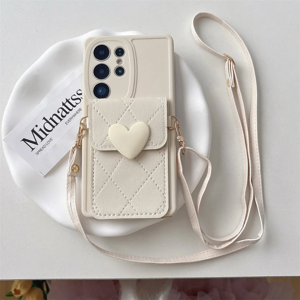 Crossbody Wallet Phone Case for Samsung