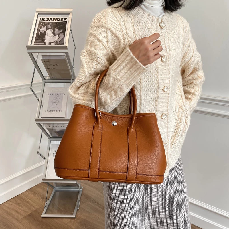 Medium Sized Leather Handbag