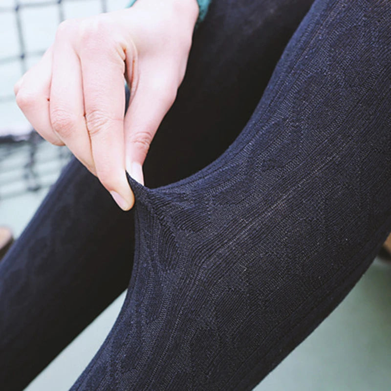 Knit Cotton Over-the-knee Stockings