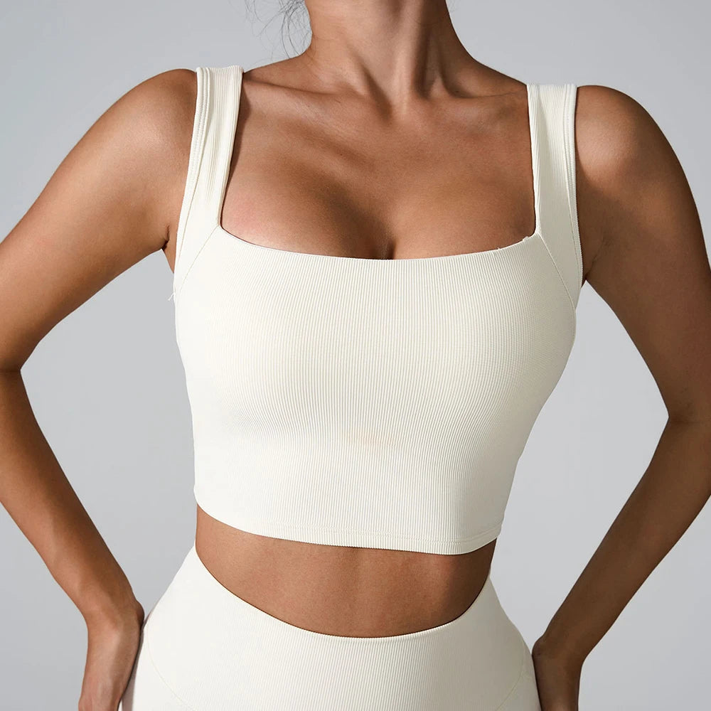 Seamless Vest Push Up Sports Bra