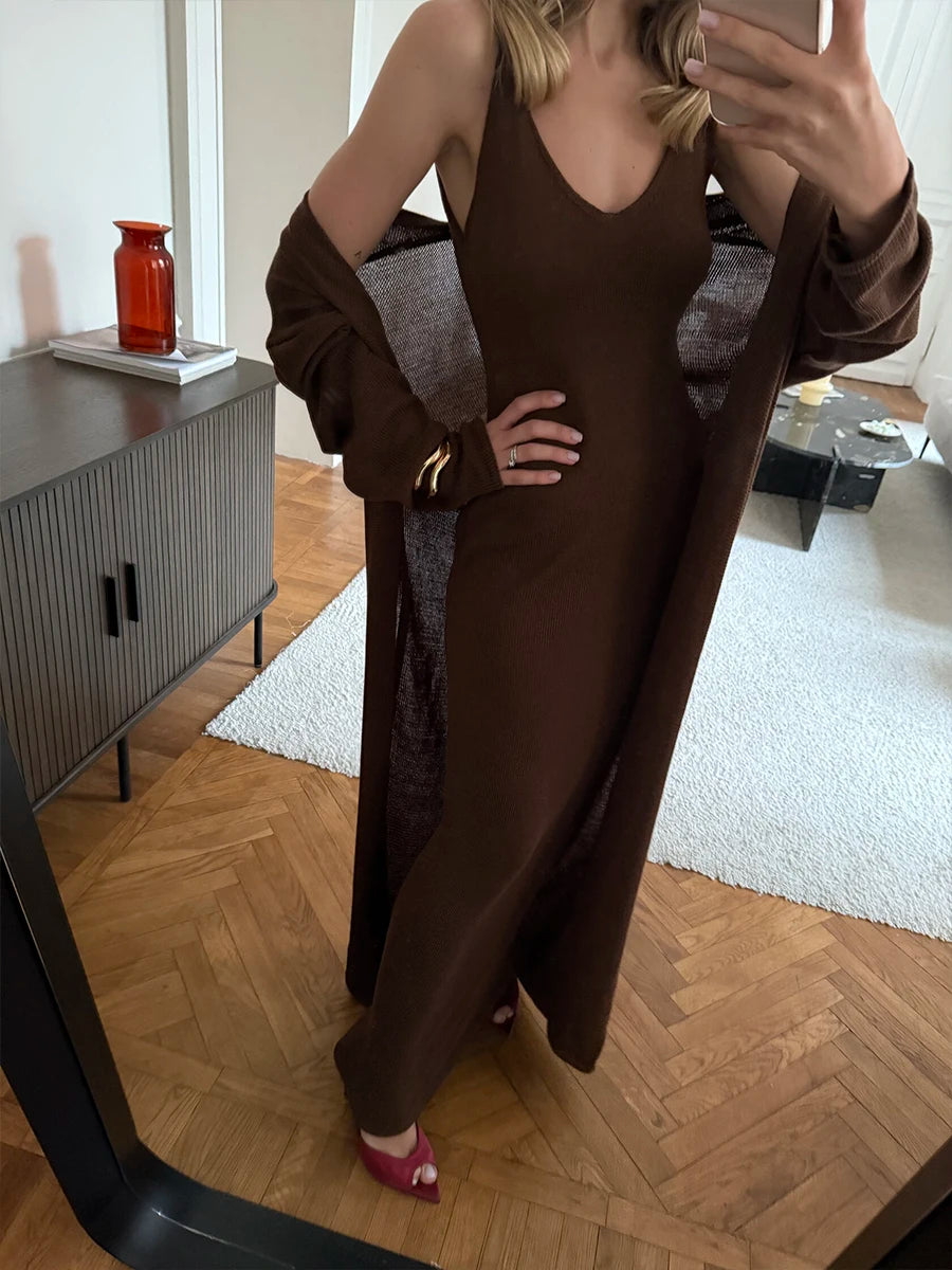 Soft Loose Dress Two Piece Set