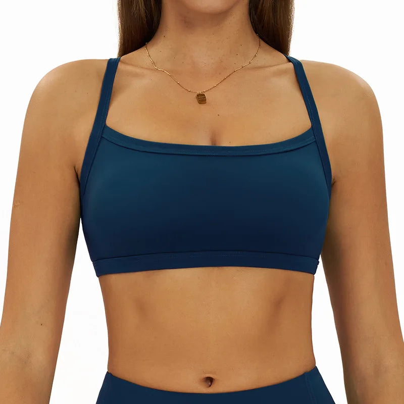 Adjustable Shoulder Strap Sports Bra