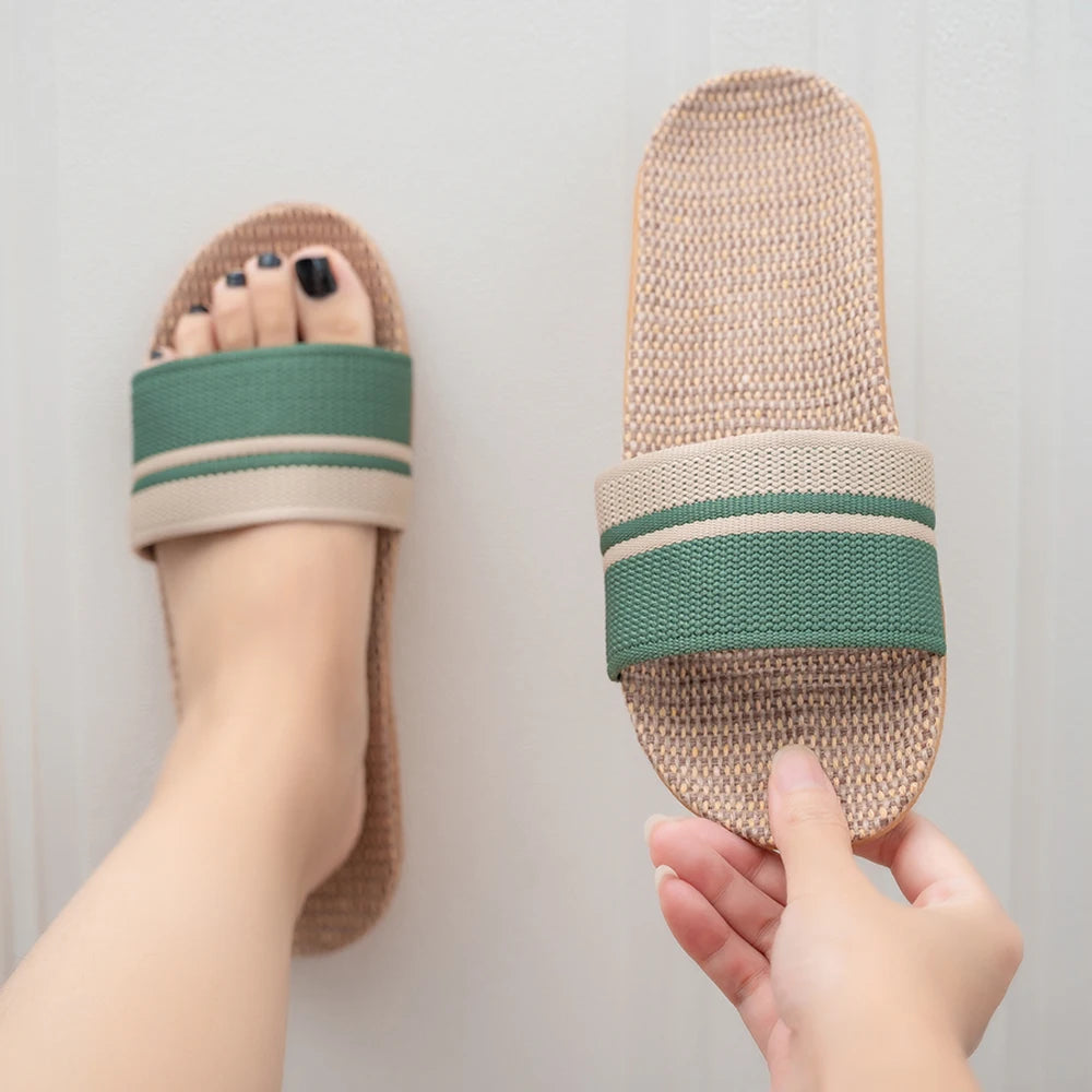 Lightweight Linen Slippers