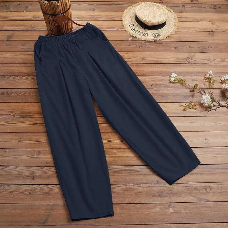 Barrel Cotton Trousers