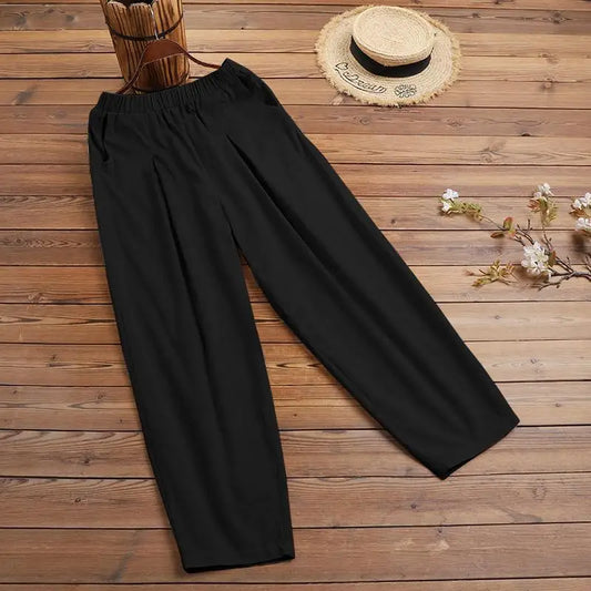 Barrel Cotton Trousers