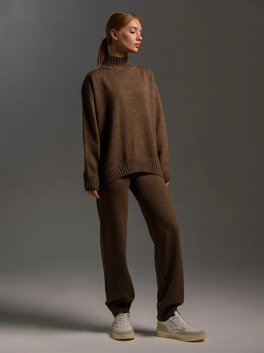 Loose Knit Pullover Sweater Set