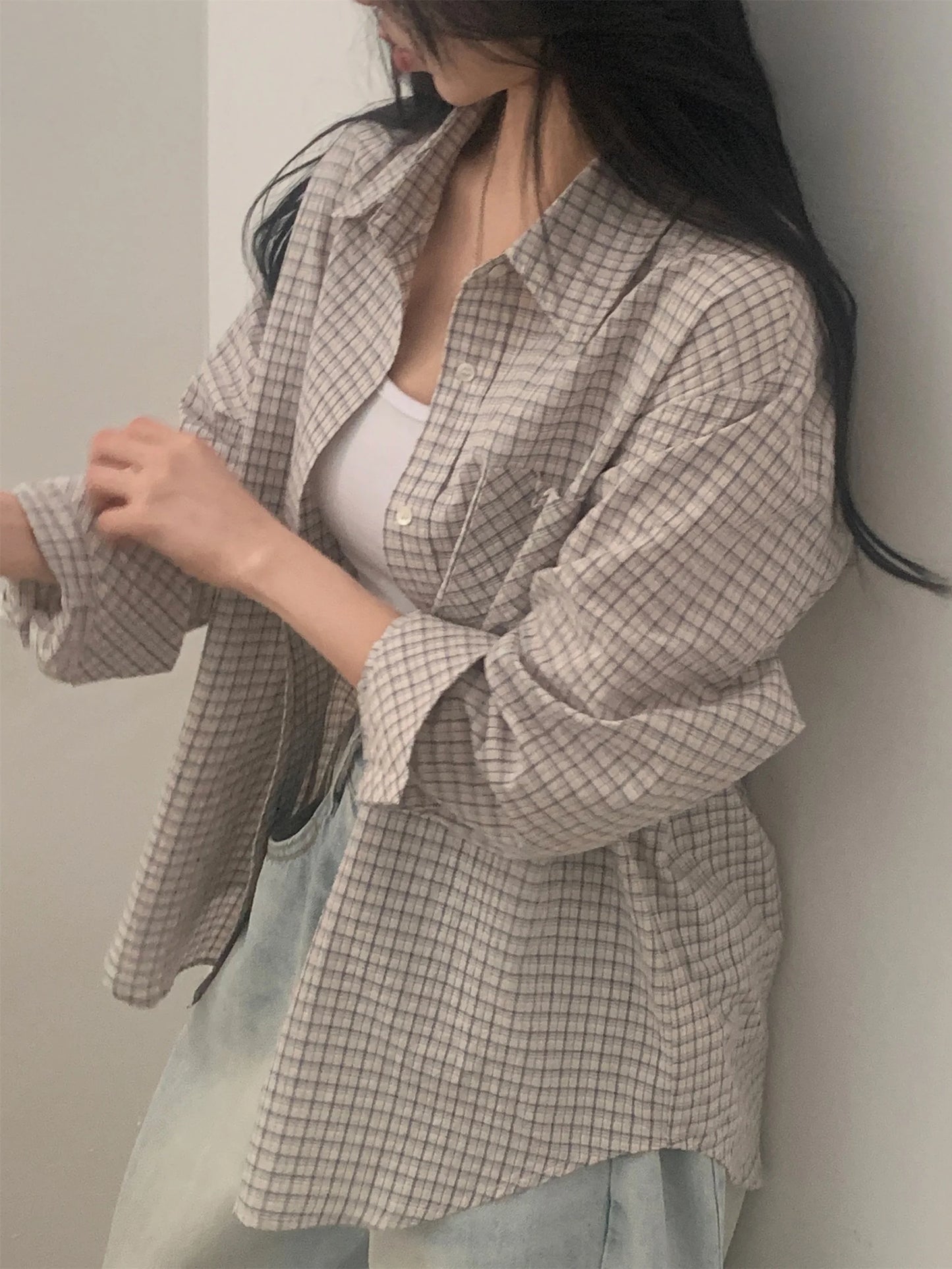 Retro Plaid Button Up Shirt