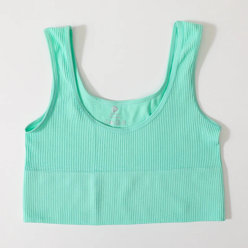 Ribbed Crop Top Bra