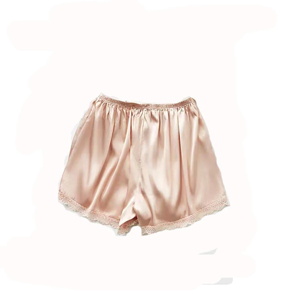 Satin Loose Elastic Sleep Shorts