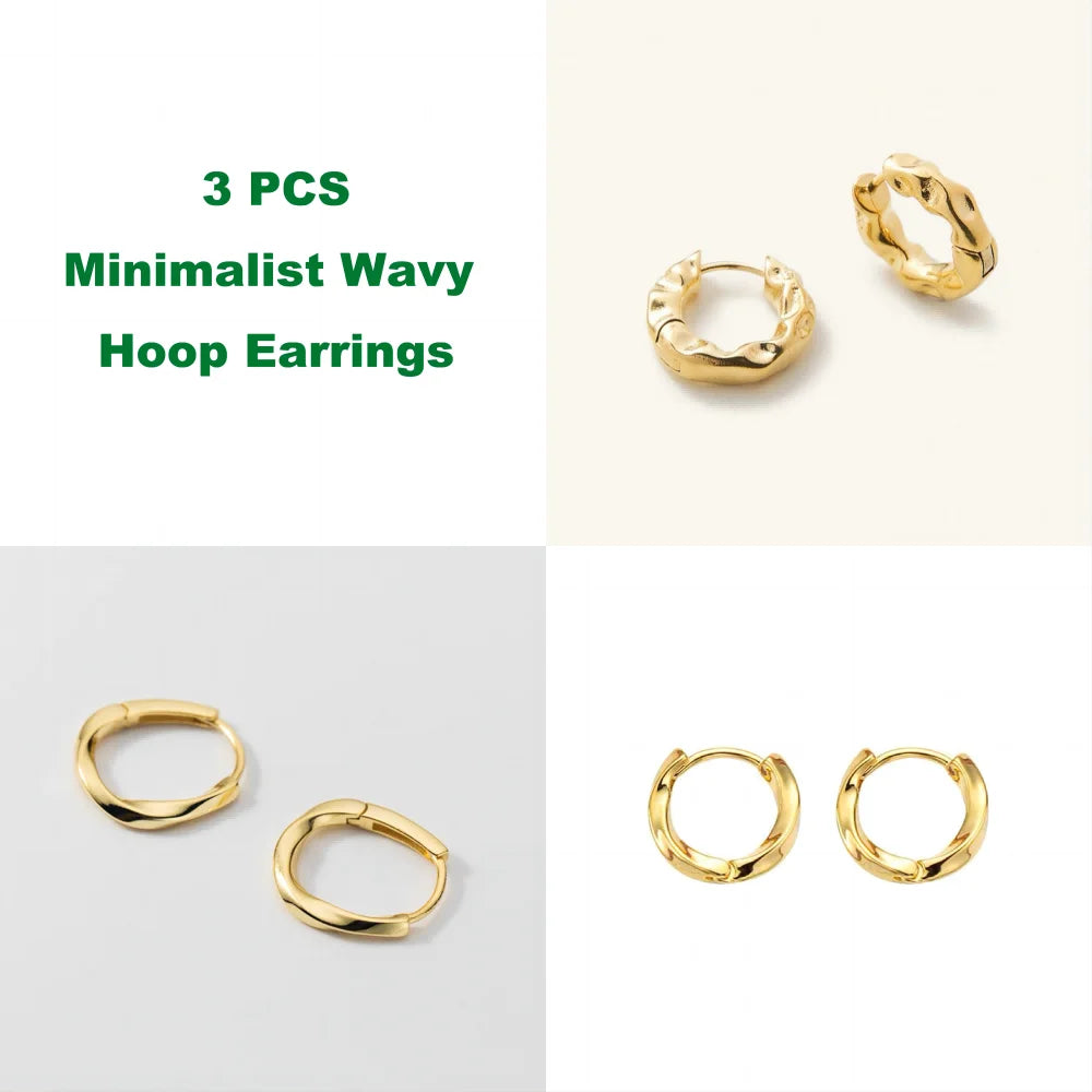 Mariasz Gold Circle Earrings