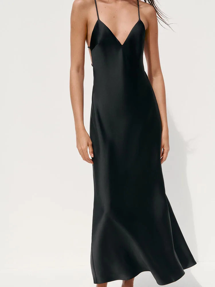Satin Midi Gown