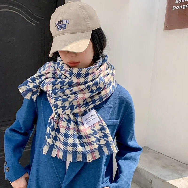 New Spliced Houndstooth Scarf