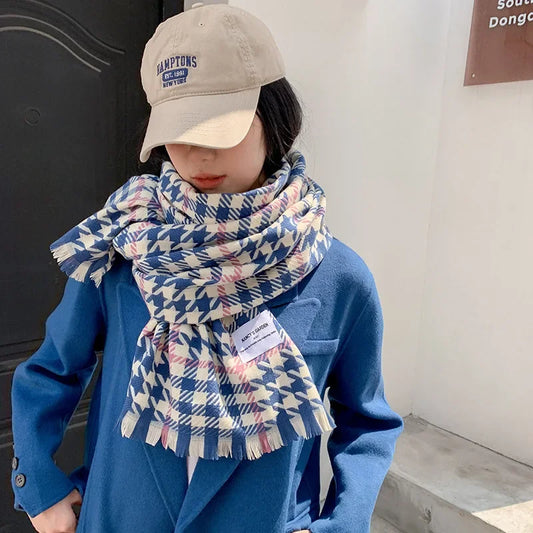 New Spliced Houndstooth Scarf