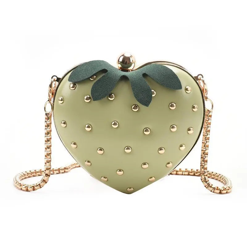 Mini Heart Shaped Strawberry Bag