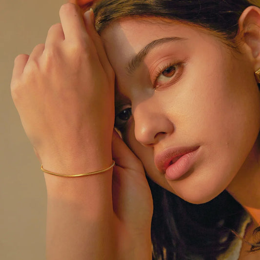 Round Bone Chain Bracelet