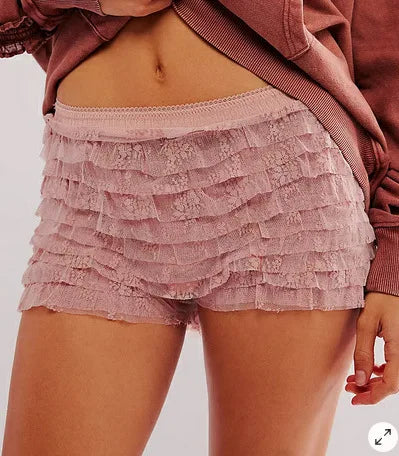 Hot Pants with Ruffled Edges