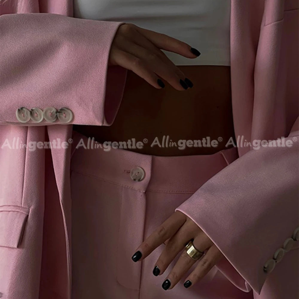 Loose Fit Single-Breasted Suit