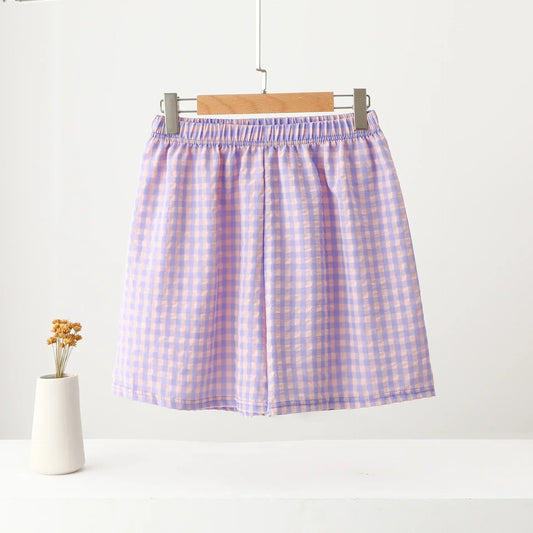 Plaid Pajama Shorts