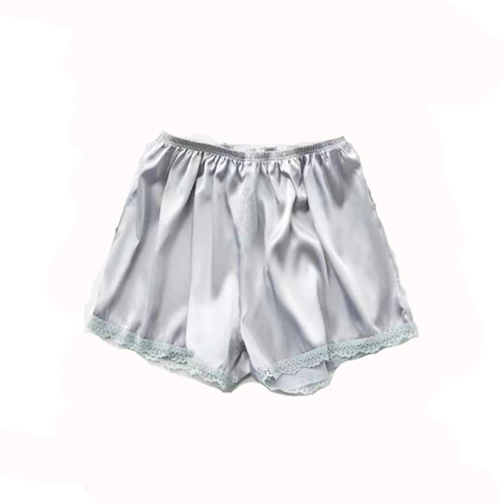 Satin Loose Elastic Sleep Shorts