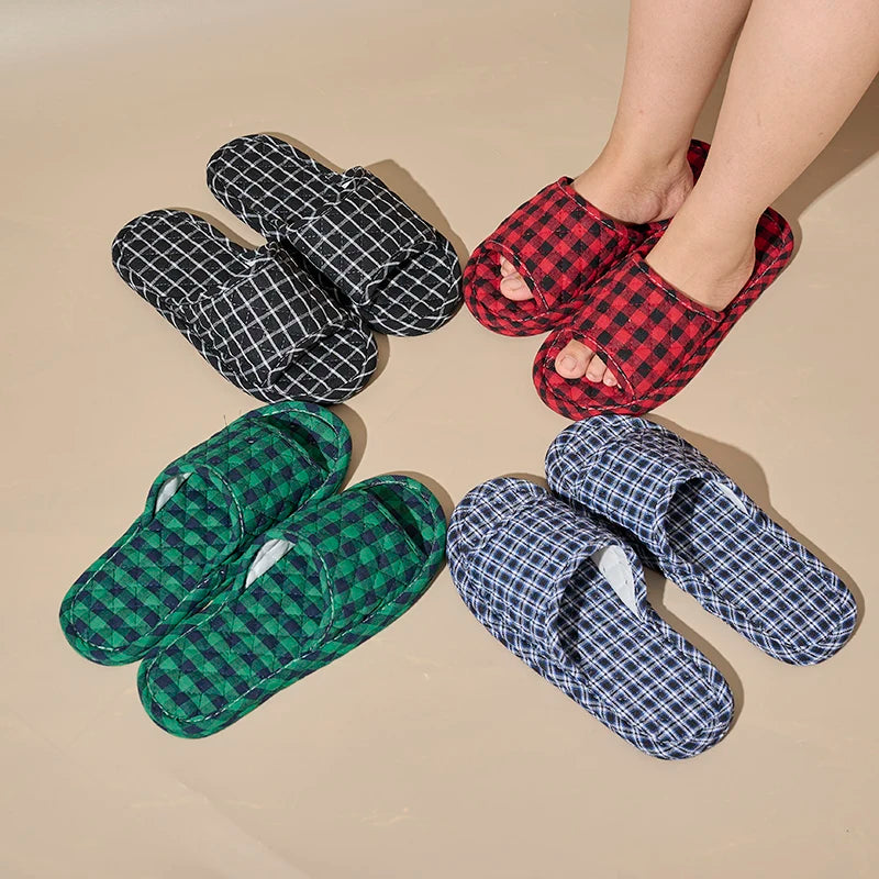 Soft Fabric Pattern Slippers
