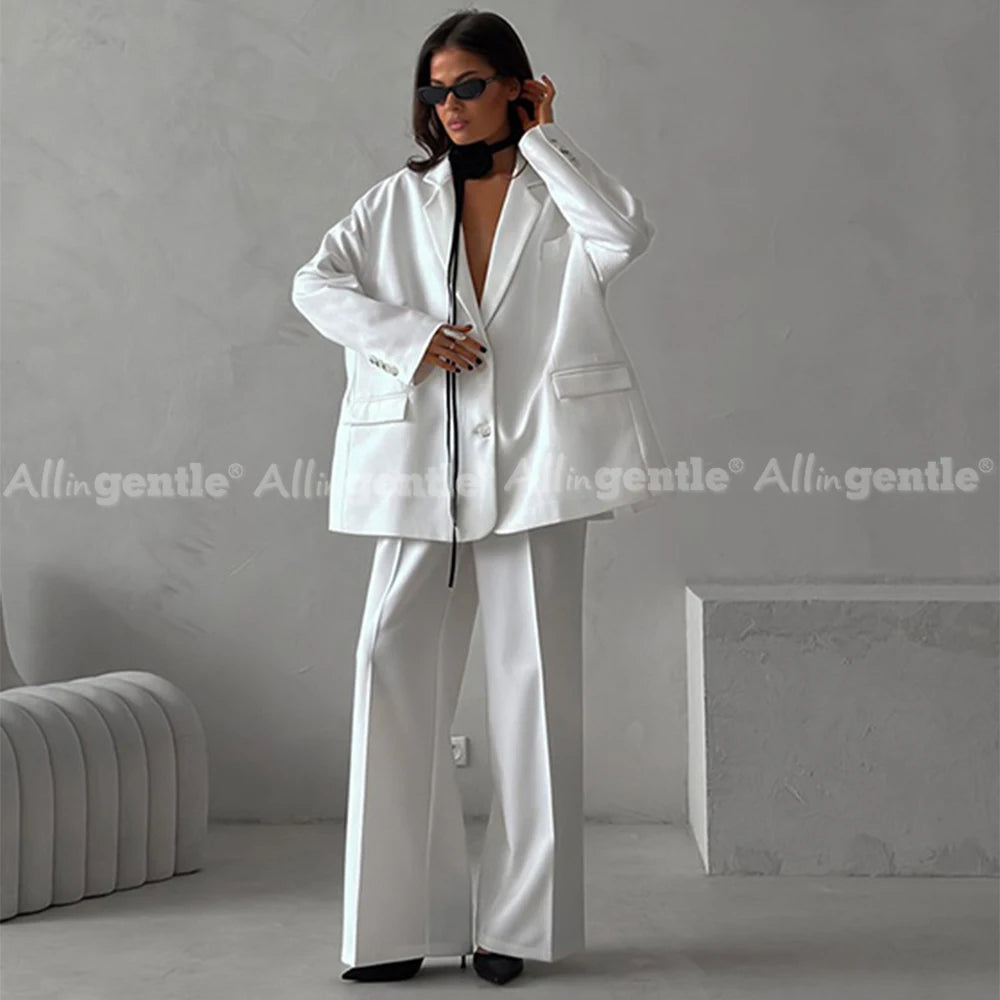 Loose Fit Single-Breasted Suit