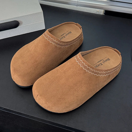 Suede Mules Slippers