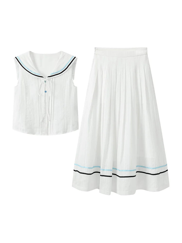 Two Piece A-line Sailor Set