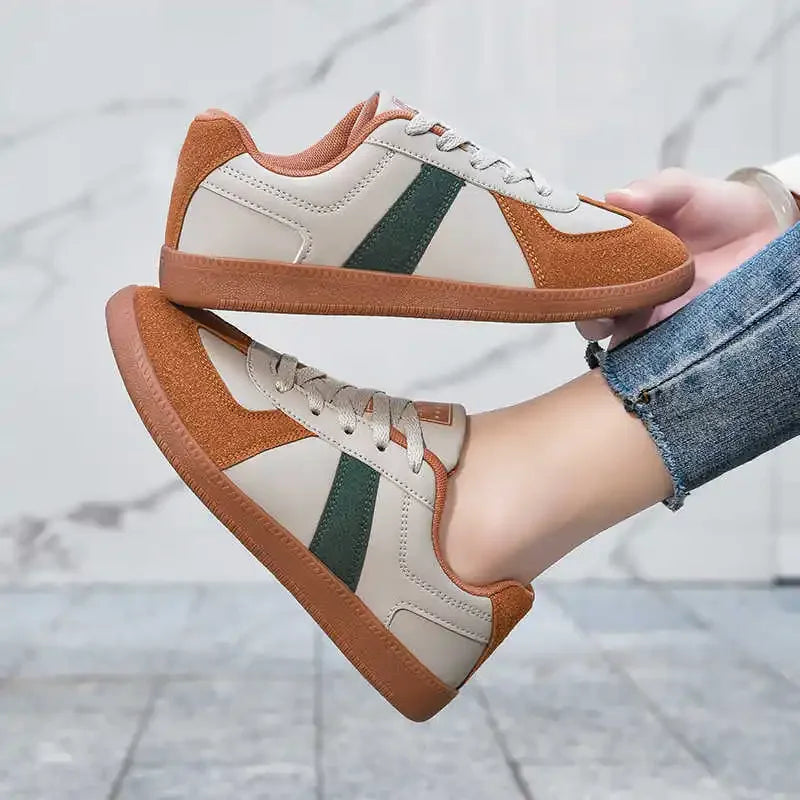 Faux Leather Sneakers