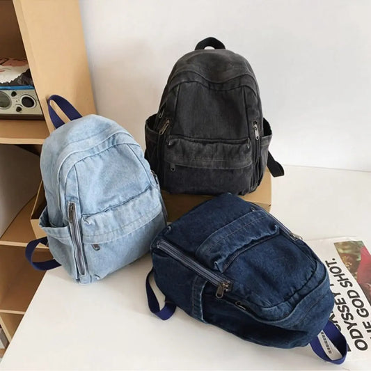 Casual Denim Backpack