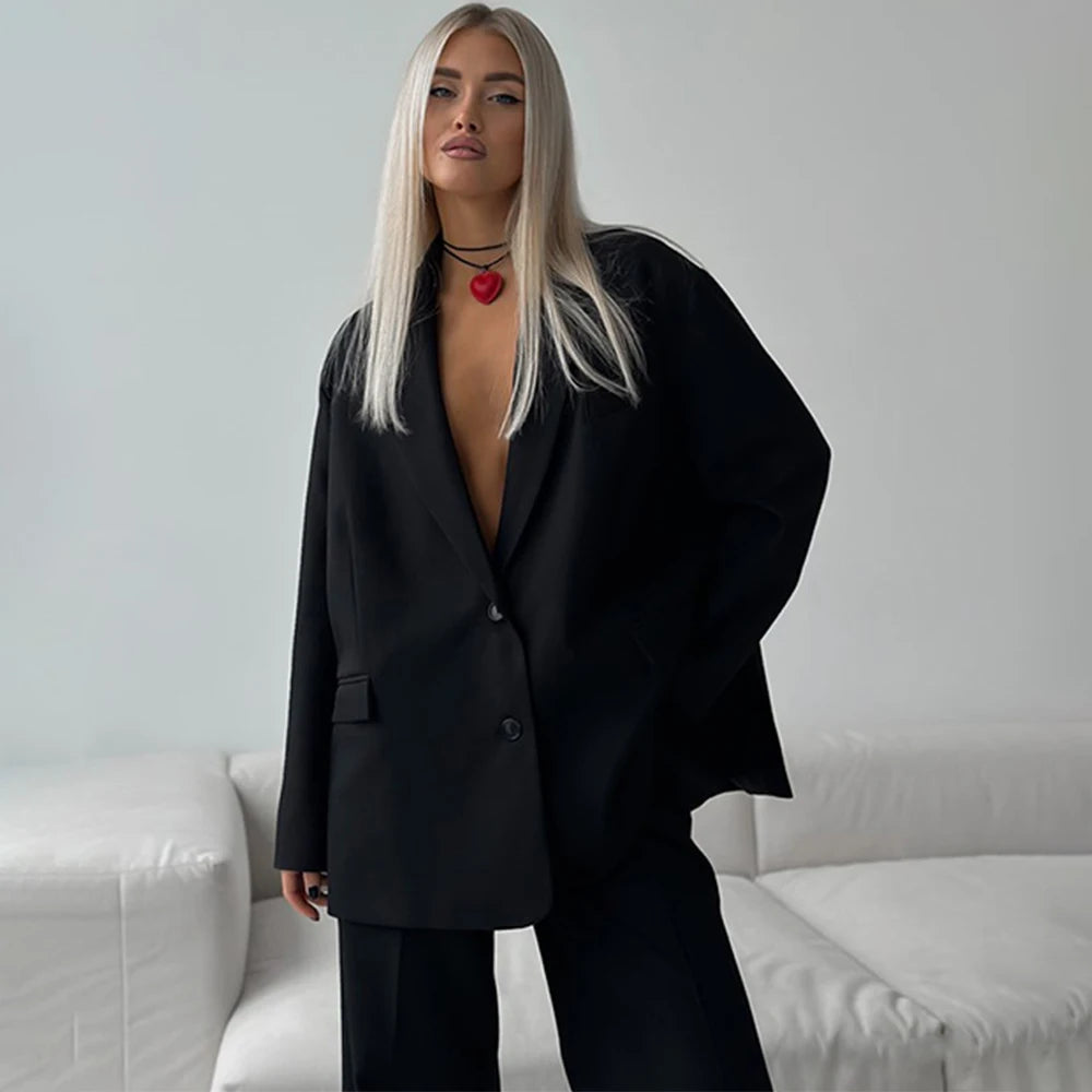 Loose Fit Single-Breasted Suit