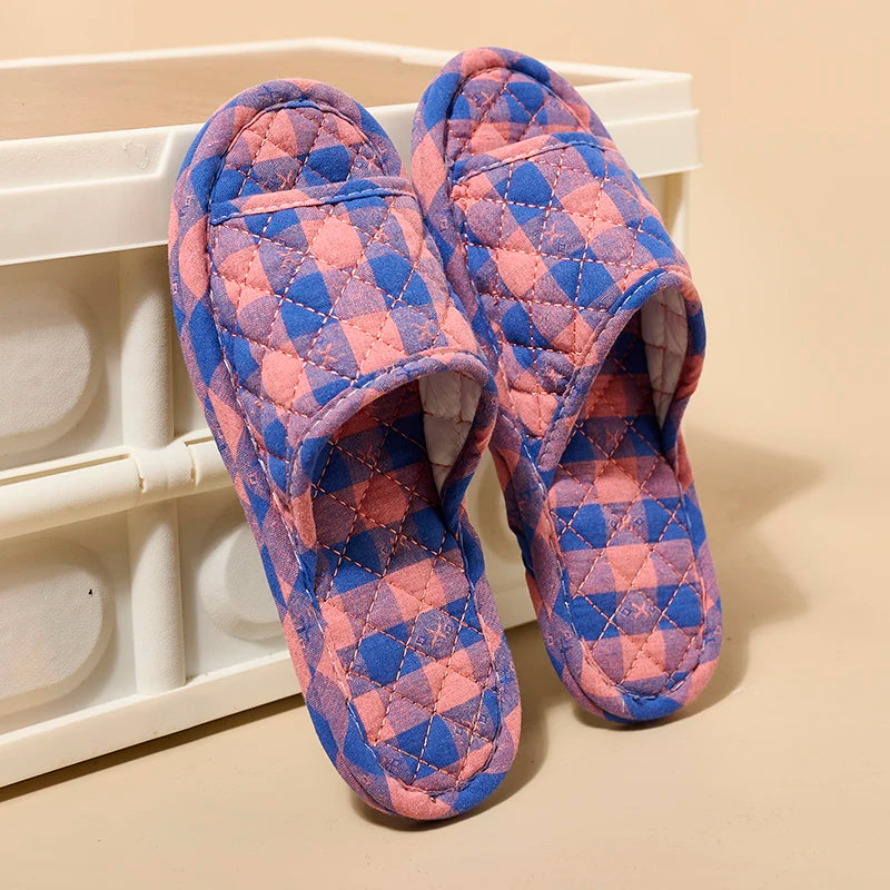 Soft Fabric Pattern Slippers